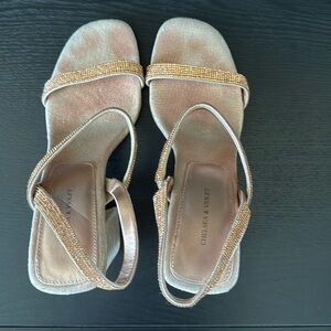Chelsea & Violet Women’s Sandals Rhinestone Size 10
